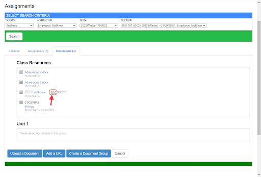 edit upload doc resources