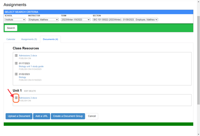 gradebook resource adding to group