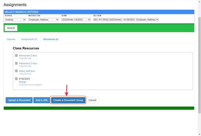 gradebook resource group