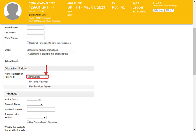 highest educaiton received